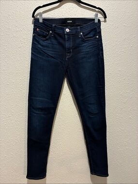 Hudson Navy Blue Denim Jeans with Brass Button